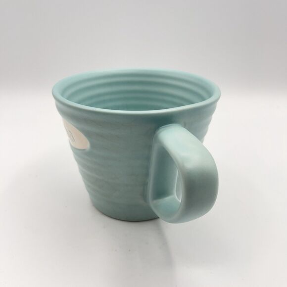 Starbucks Mug Ribbed Pale Blue Ceramic 2007 9 oz - Picture 4 of 11